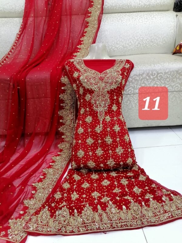 Naqshi Dabqa w matha patti dupatta 3 pcs - Image 11