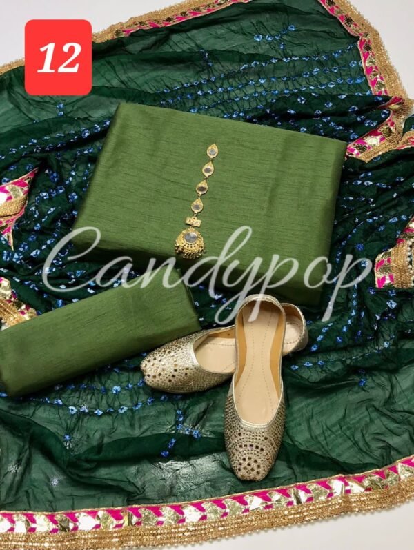 3 Pc Suit with Chundri/gota silk Duppata - Image 13