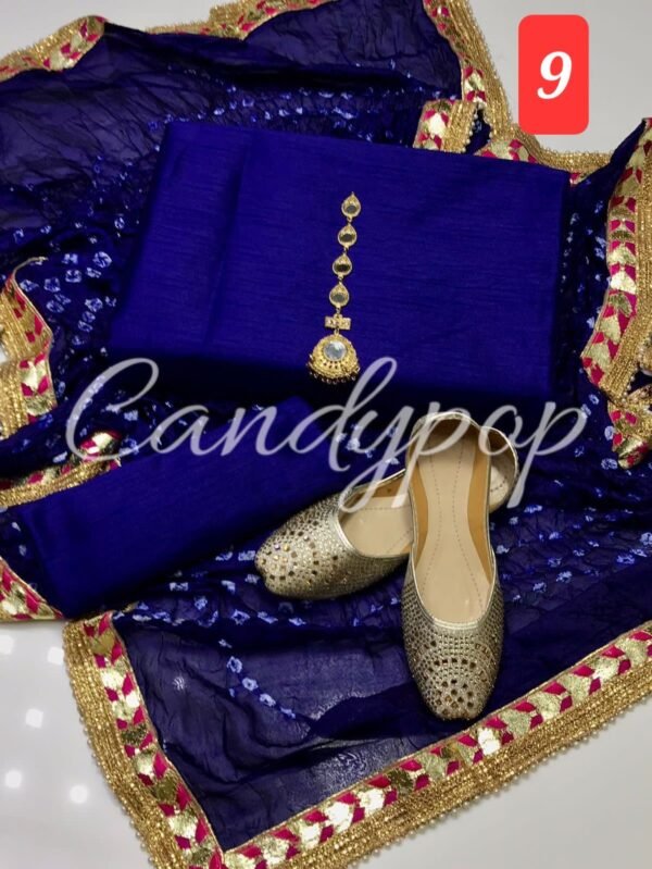 3 Pc Suit with Chundri/gota silk Duppata - Image 10