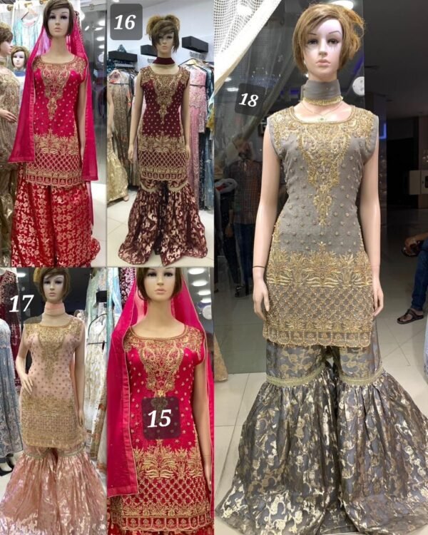 3PC Stitched Shirts With Gharara and Dupatta. - Image 10