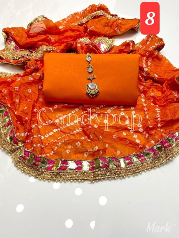 3 Pc Suit with Chundri/gota silk Duppata - Image 9
