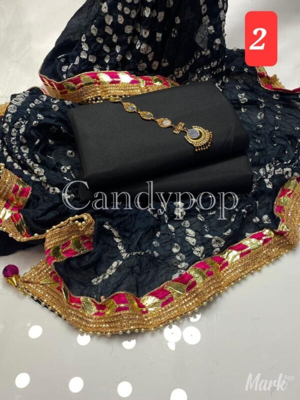 3 Pc Suit with Chundri/gota silk Duppata - Image 3