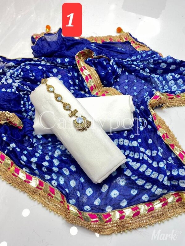 3 Pc Suit with Chundri/gota silk Duppata