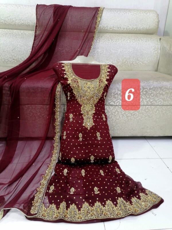 Naqshi Dabqa w matha patti dupatta 3 pcs - Image 6