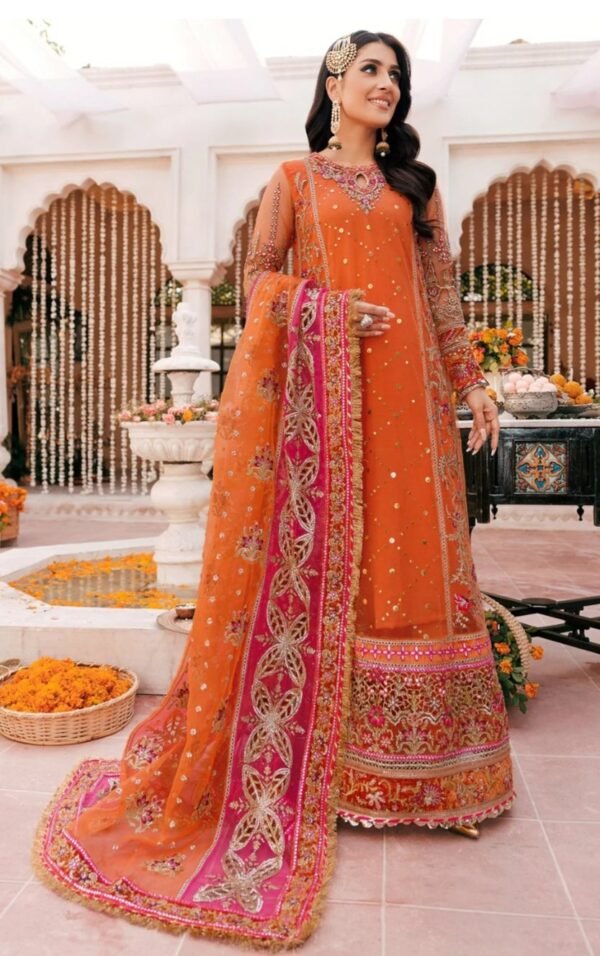 Noor By Saadia Asad Stitched N00RWEDDING-US-ORANGE-D5