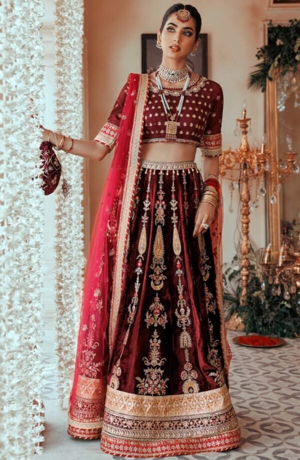 Noor By Saadia Asad Stitched N00RWEDDING-US-BURGANDY-D3