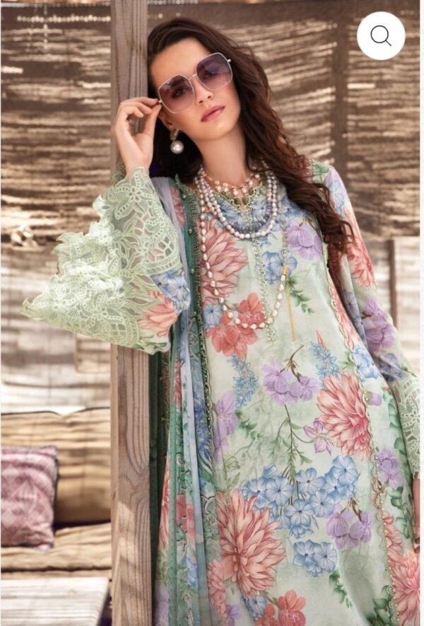 Maria B stitched Fabrics/M.Prints MPT-1501-A - Image 2