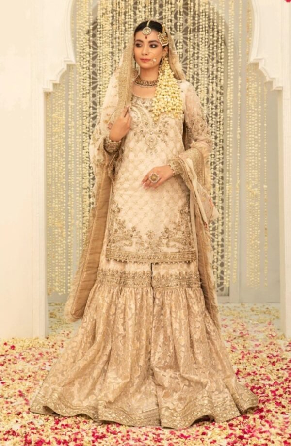 Maria B. Couture Ivory Gold MC-047