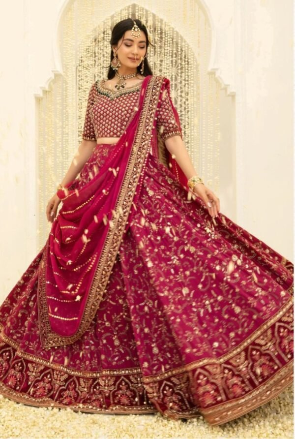 Maria B. Couture Crimson MC-048 - Image 3