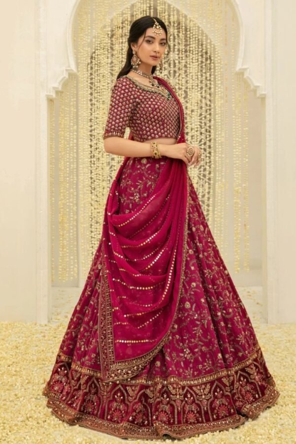 Maria B. Couture Crimson MC-048 - Image 2