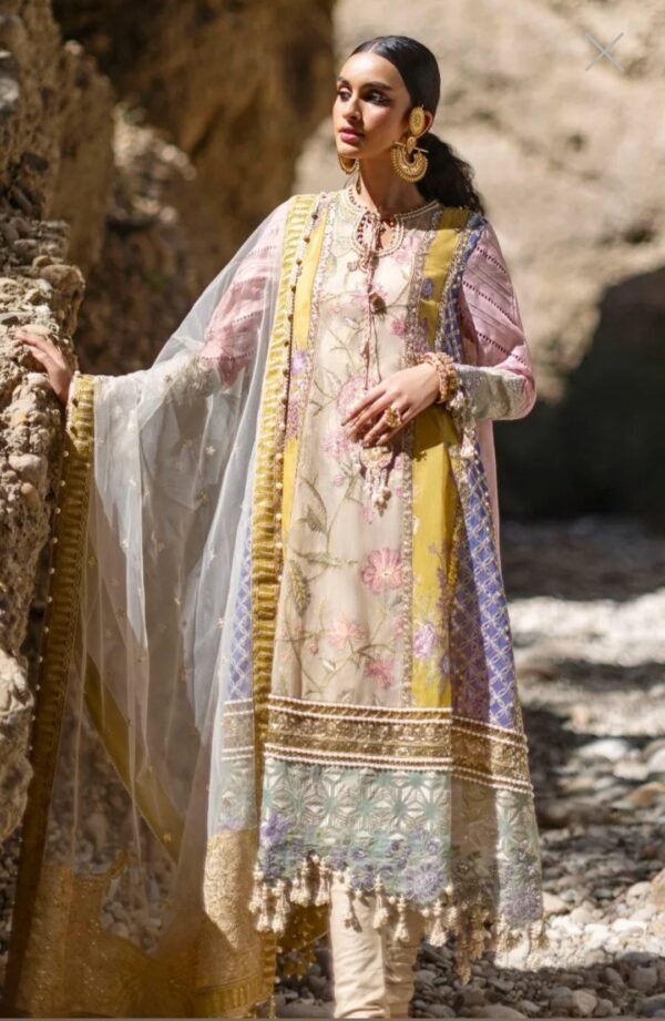 Sana Safinaz Stitched Luxury Lawn L231-004B-CX - Image 2