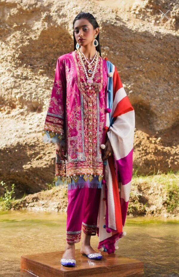 Sana Safinaz Stitched Luxury Lawn L231-014A-CL - Image 2