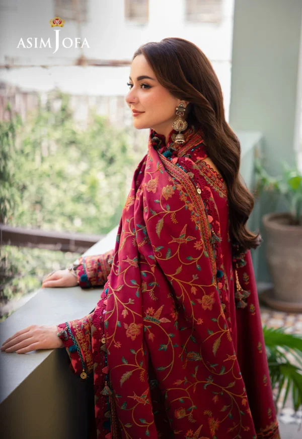 Asim Jofa Stitched AJKI-10 EMBROIDERED TWILL 3 PC - Image 2