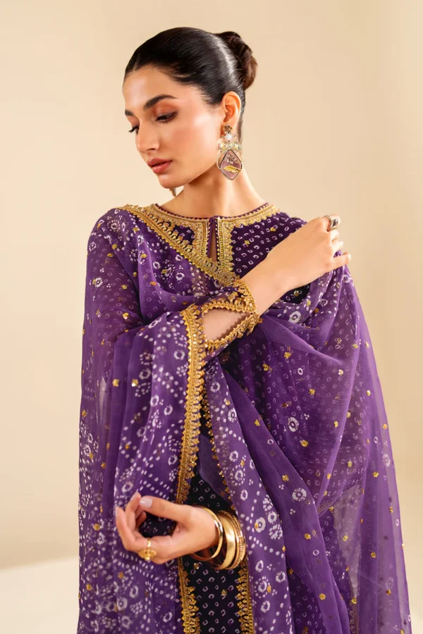 Baroque Stitched CHIFFON UF-625 - Image 2