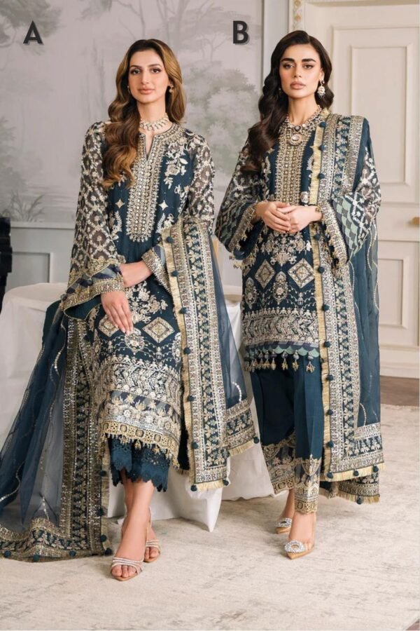 BAROQUE EMBROIDERED CHIFFON CH12-01