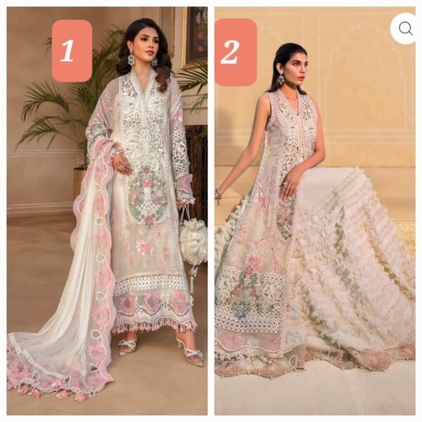 Maria B.Stitched MBROIDERED - Off White BD-2604
