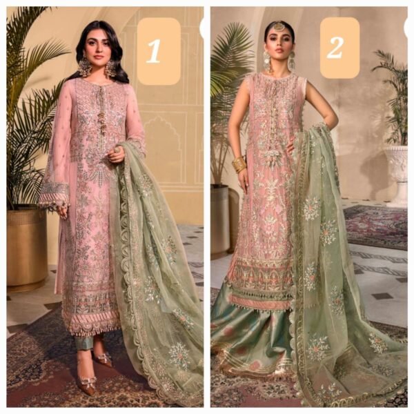 Maria B.Stitched MBROIDERED - Sea Green BD-2607