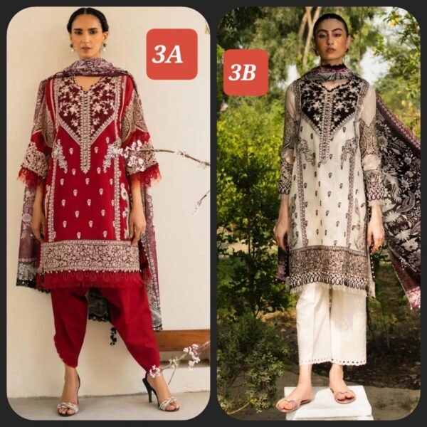 Sana Safinaz 3PC Stitched Muzlin Collection M232-003A/003B-CV