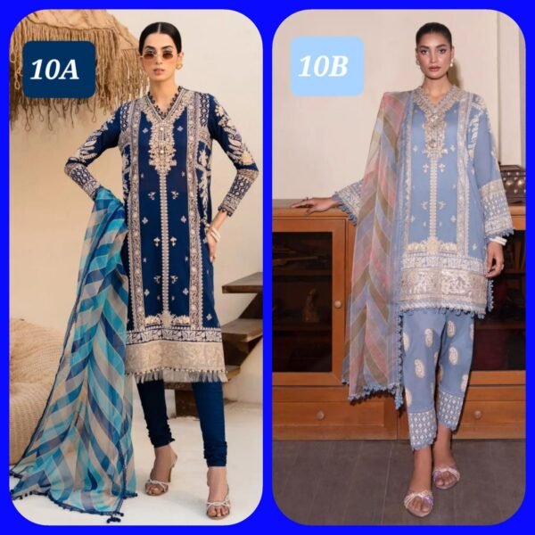 Sana Safinaz 3PC Stitched Muzlin CollectionMagento Commerce M232-010A/010B-CG