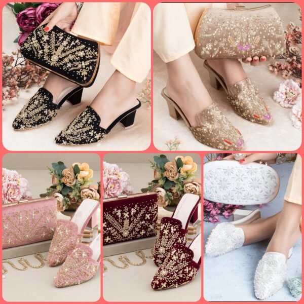 Handwork Shoes & Clutch Combo.