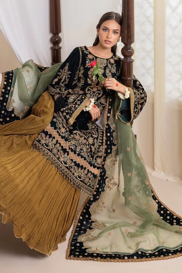 BAROQUE EMBROIDERED VELVET UF-423 - Image 3
