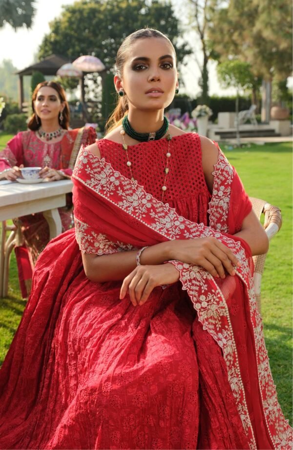 Maryum n Maria Stitched Lawn - Eclipse Rose (MLFF-031) - Image 3