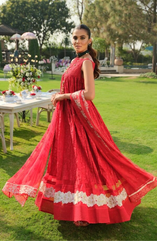 Maryum n Maria Stitched Lawn - Eclipse Rose (MLFF-031) - Image 2