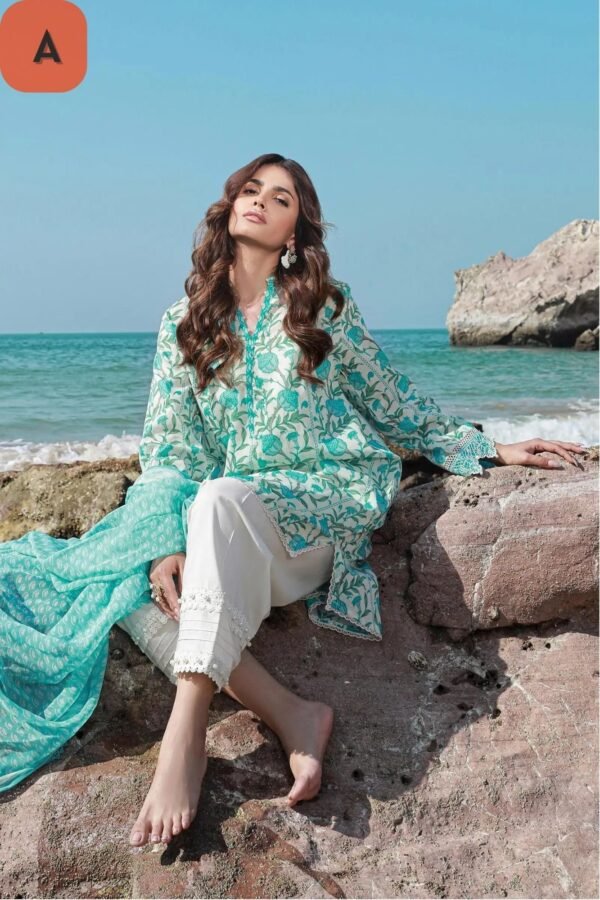 Sana Safinaz Stitched H241-002A/B-2BI - Image 5