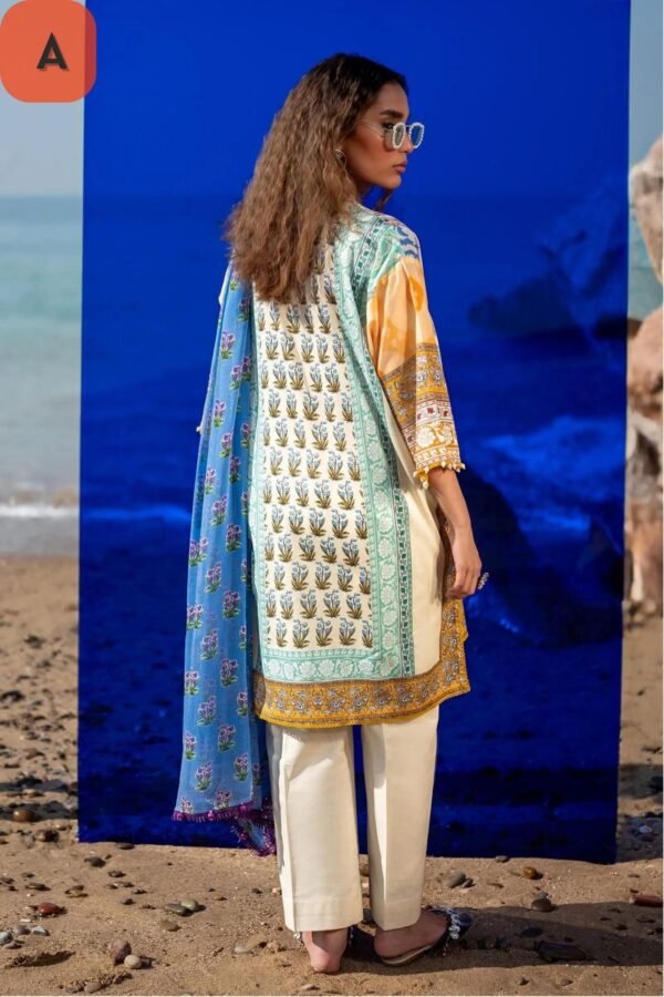 Sana Safinaz Stitched H241-003A/B-2BI - Image 3