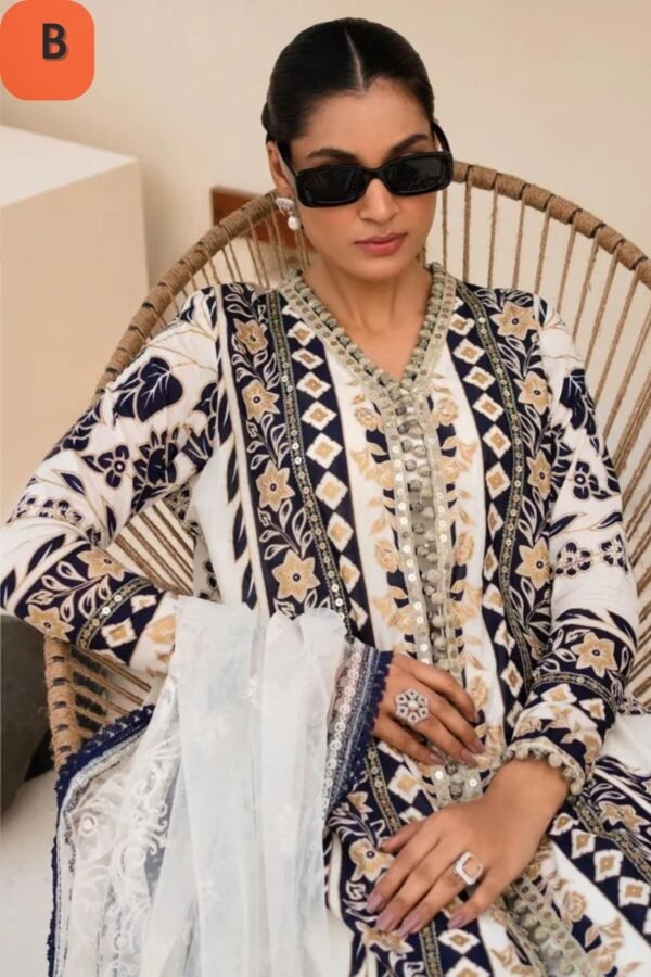 Sana Safinaz Muzlin Summer23 M232-002A/B-CW - Image 3