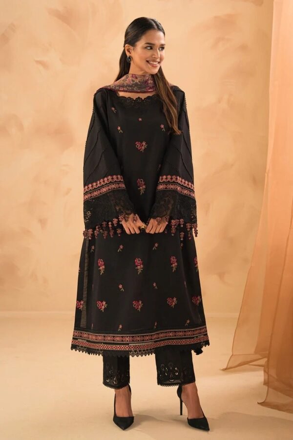 BAROQUE EMB VISCOSE SLUB KHADDAR UF-475