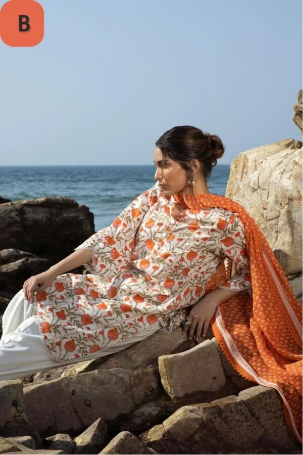 Sana Safinaz Stitched H241-002A/B-2BI - Image 4