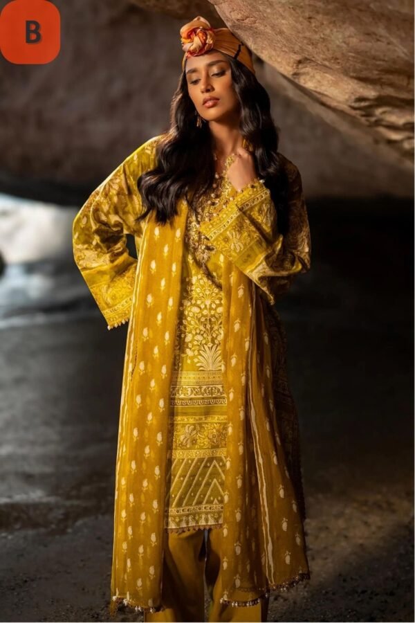 Sana Safinaz Stitched H241-005A/B-3CI - Image 4