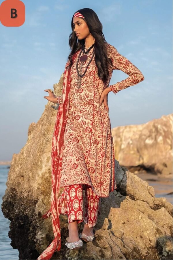 Sana Safinaz Stitched H241-008A/B-3CG - Image 4