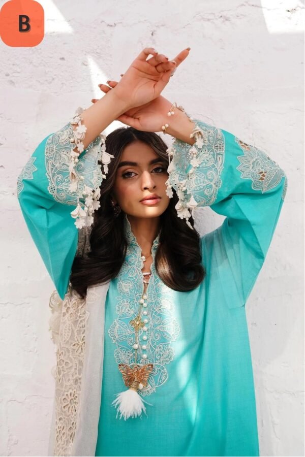 Sana Safinaz Stitched M241-017A/B-3CW - Image 4