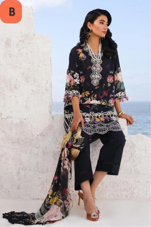 Sana Safinaz Stitched M241-012A/B-3CI - Image 5