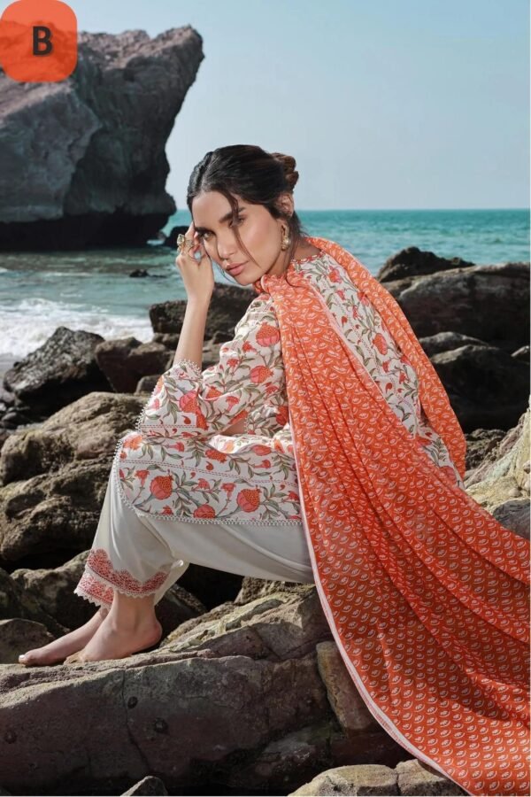 Sana Safinaz Stitched H241-002A/B-2BI - Image 3