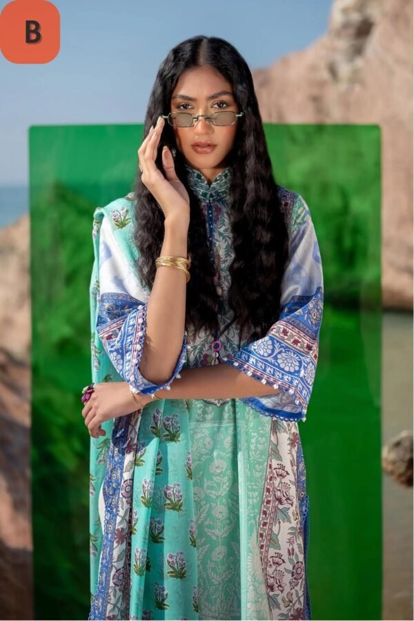 Sana Safinaz Stitched H241-003A/B-2BI - Image 5