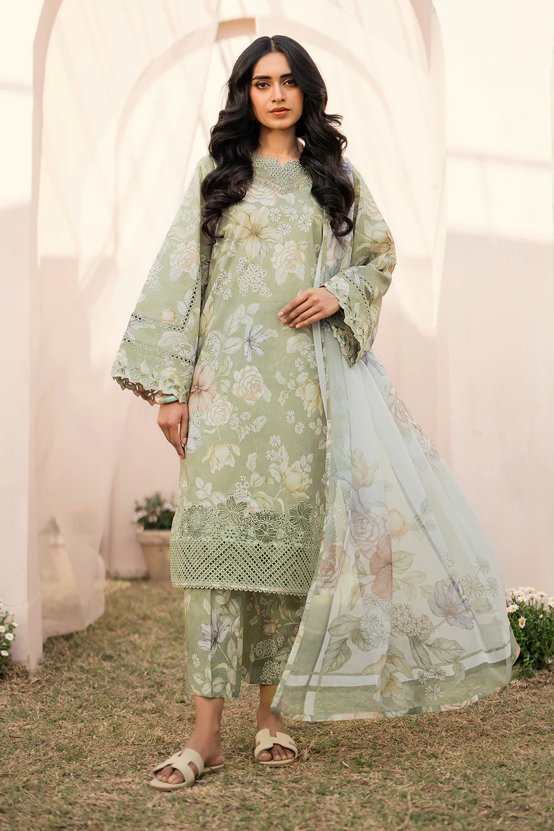 Baroque Stitched PRINTED LAWN UF-596