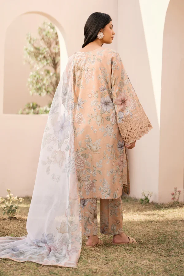 Baroque Stitched PRINTED LAWN UF-597 - Image 5