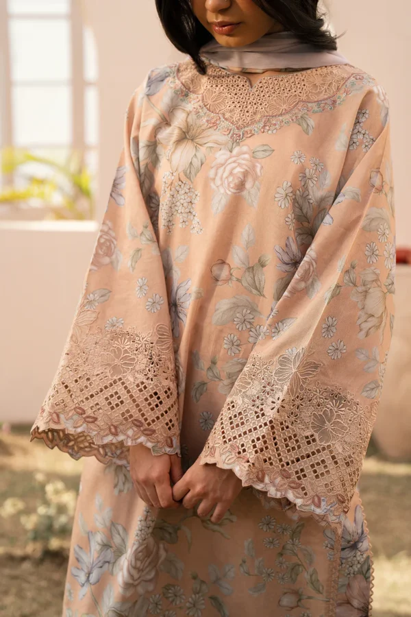 Baroque Stitched PRINTED LAWN UF-597 - Image 2