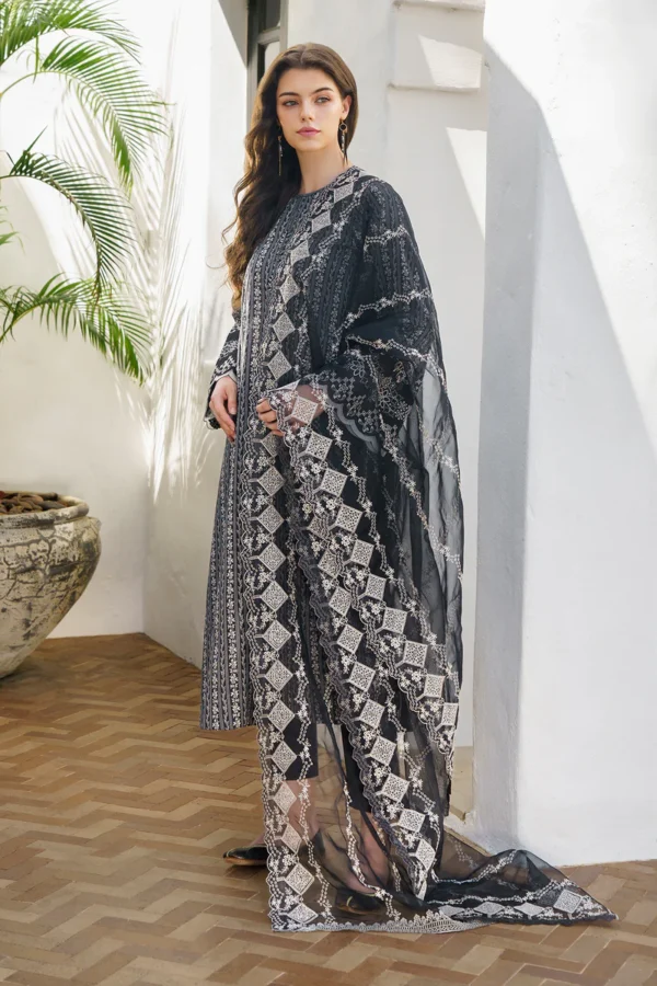 Baroque Stitched PRINTED LAWN UF-573 - Image 4