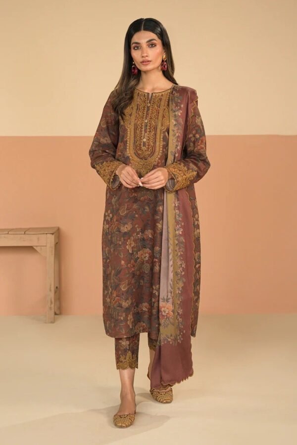 BAROQUE DIGITAL PRINTED VISCOSE KHADDAR UF-481