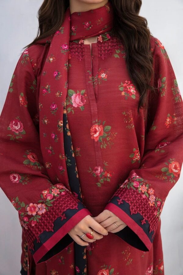 BAROQUE DIGITAL PRINTED VISCOSE KHADDAR UF-457 - Image 3