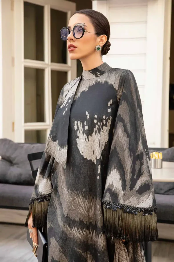 Maria B Stitched  Printed Cambric Suit - Image 3