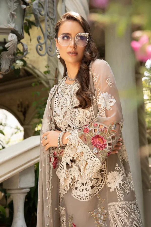 Maria B Stitched SUIT | EID LAWN - Image 4