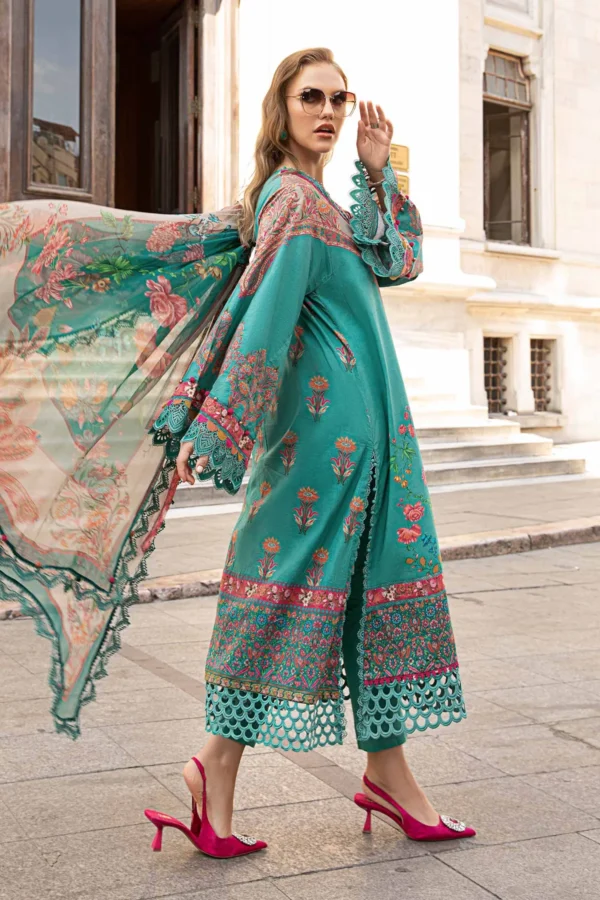 Maria B Stitched  Printed Cambric Suit - Image 2