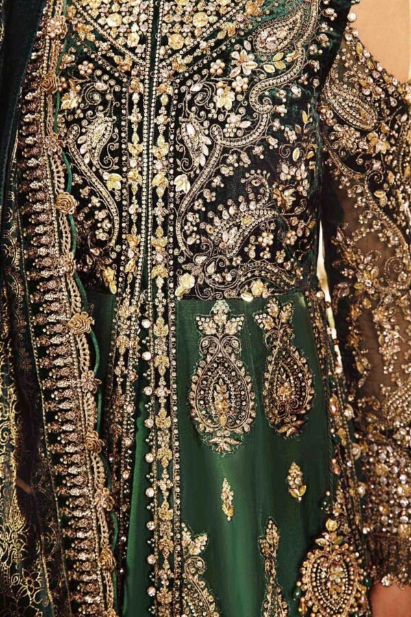 Maria B 3 Piece Stitched Embroidered Organza Suit - Image 4