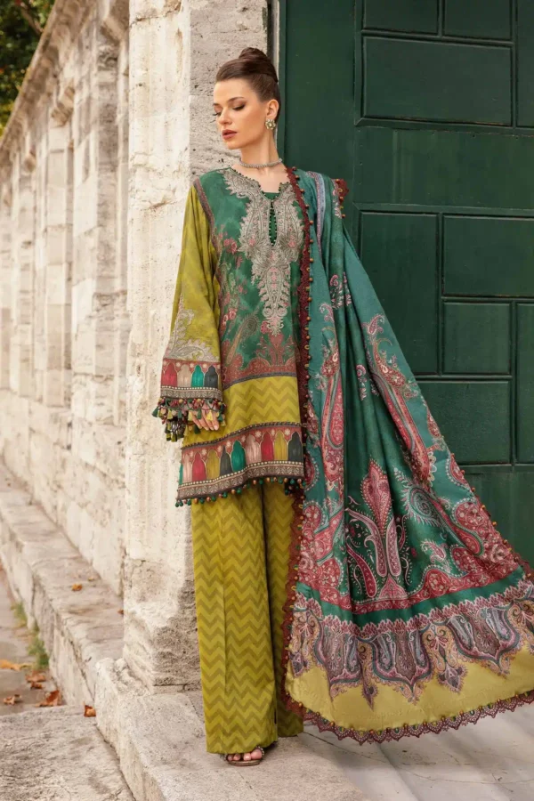 Maria B Stitched Printed Linen Suit