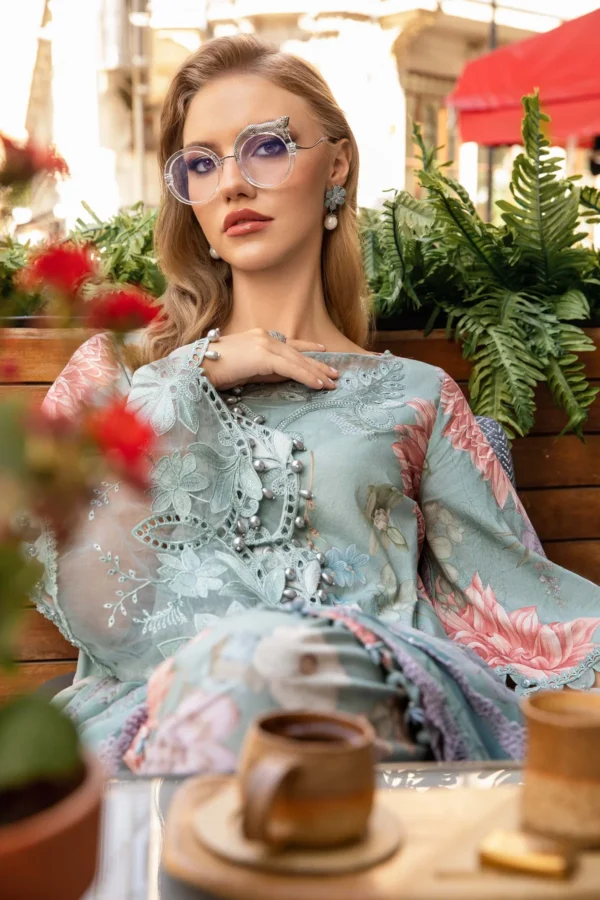 Maria B Stitched Printed Cambric Suit - Image 5